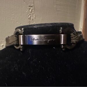 Salvatore Ferragamo Olive Green choker